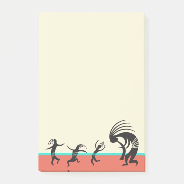 Post-it® Kokopelli de danse de fête du Sud-Ouest (Devant)