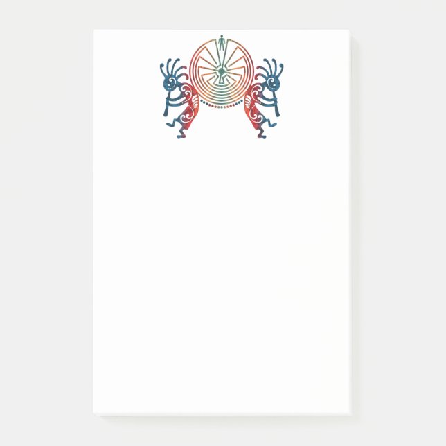 Post-it® KOKOPELLI / L'HOMME DANS LE MAZE + vos idées (Devant)