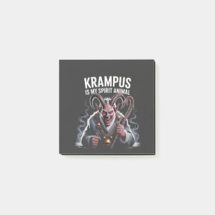 Post-it® Krampus est mon animal spirituel de Noël drôle