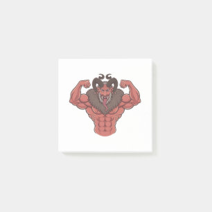 Post-it® Krampus Noël Flexion Musculaire Fitness Effrayant