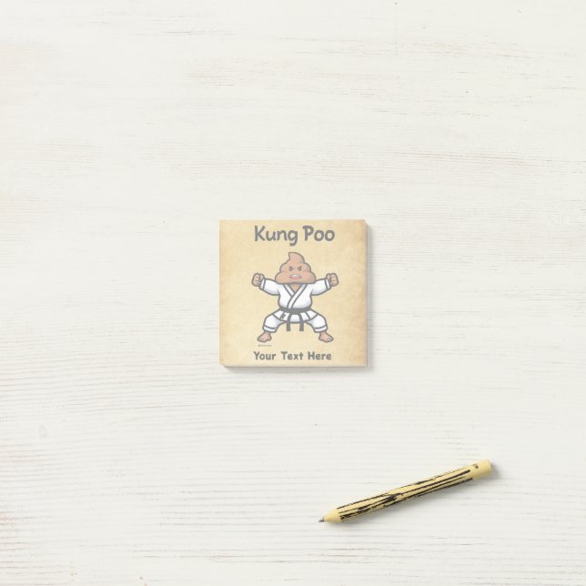 Post-it® Kung Poo Karate (Sur un bureau)