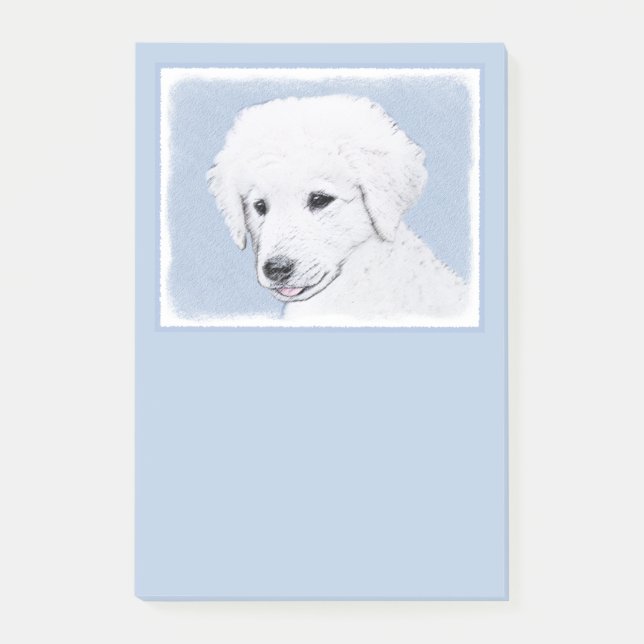 Post-it® Kuvasz Peinture - Cute Original Chien Art (Devant)