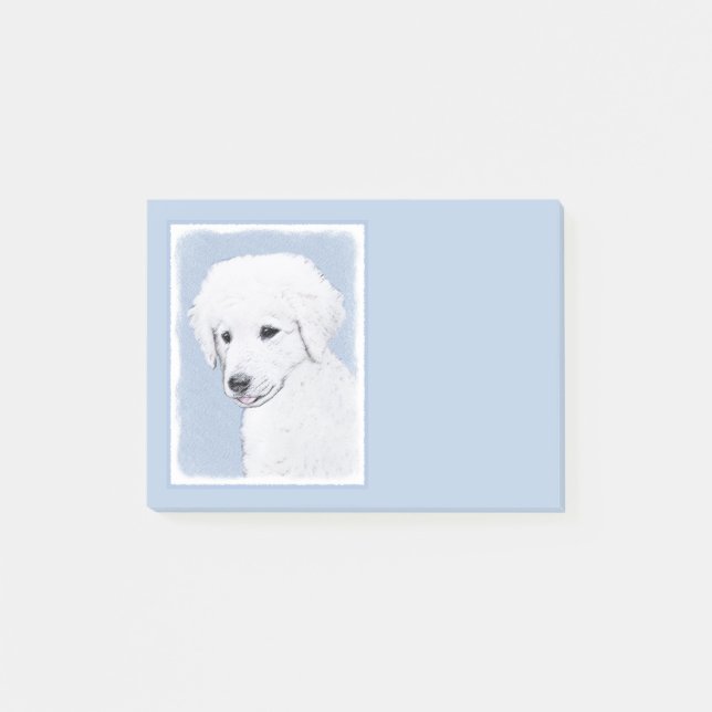 Post-it® Kuvasz Peinture - Cute Original Chien Art (Devant)