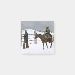 Post-it® "La chute du cowboy" par Frederic Remington