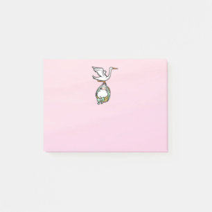Post-it® La cigogne porte une petite fille