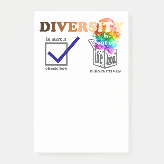 Post-it® La diversité est hors de propos (Devant)
