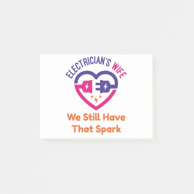 Post-it® La femme de l'électricien nous avons toujours cett (Devant)