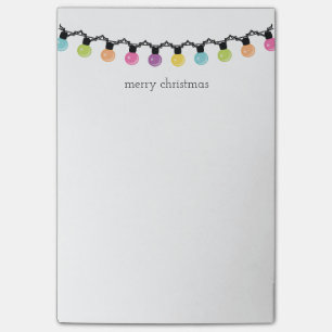 Post-it® La ficelle colorée de Noël allume le Joyeux Noë