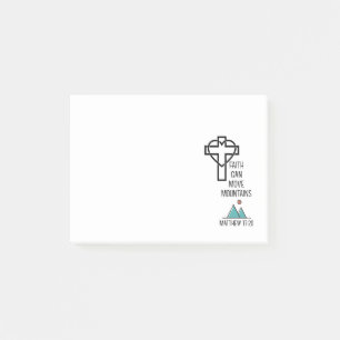 Post-it® La foi peut déplacer les montagnes Citation de la