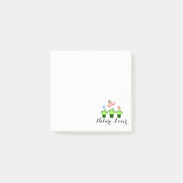 Post-it® la "jolie fleur plante" les notes collantes, notes (Devant)