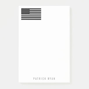 Post-it® La ligne blanche mince drapeau américain de SME