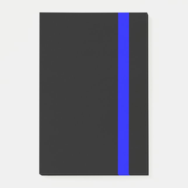 Post-it® La ligne mince bleue verticale symbolique (Devant)