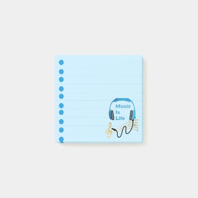 Post-it® La musique est la vie (Devant)