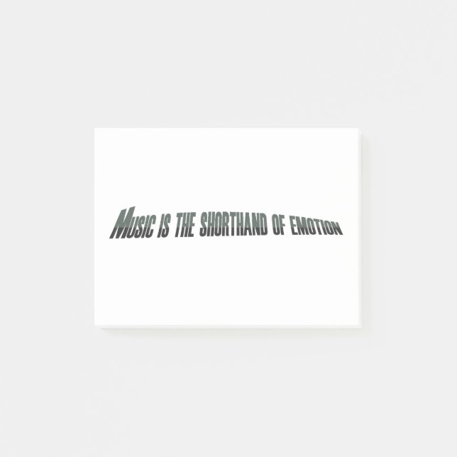 Post-it® La musique est le berceau de l'émotion (Devant)