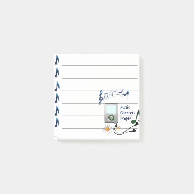 Post-it® La musique rapproche les gens (Devant)