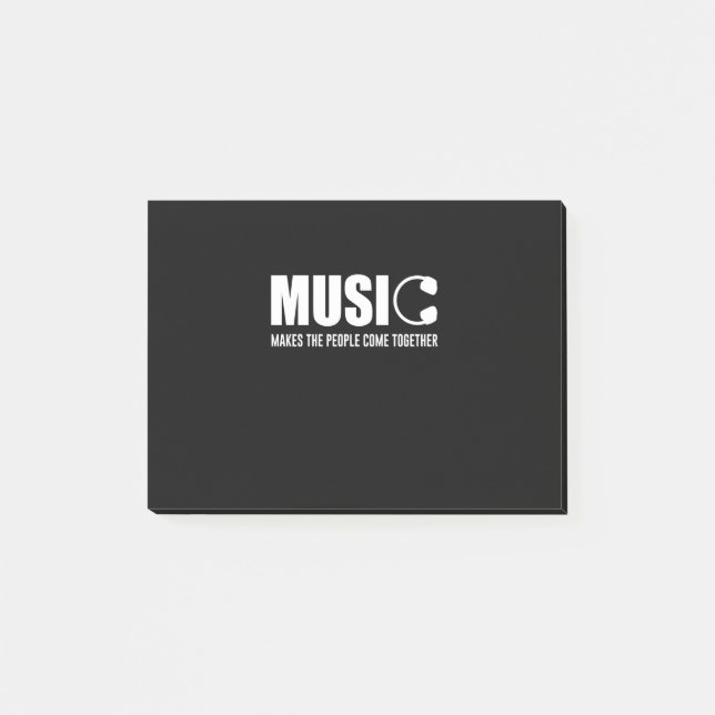 Post-it® La Musique Rassemble Les Gens (Devant)
