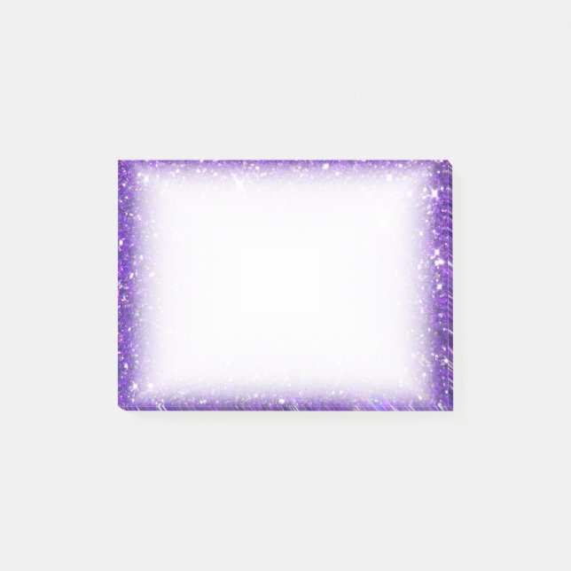 Post-it® La Parties scintillant de Sparkling mauve branchée (Devant)