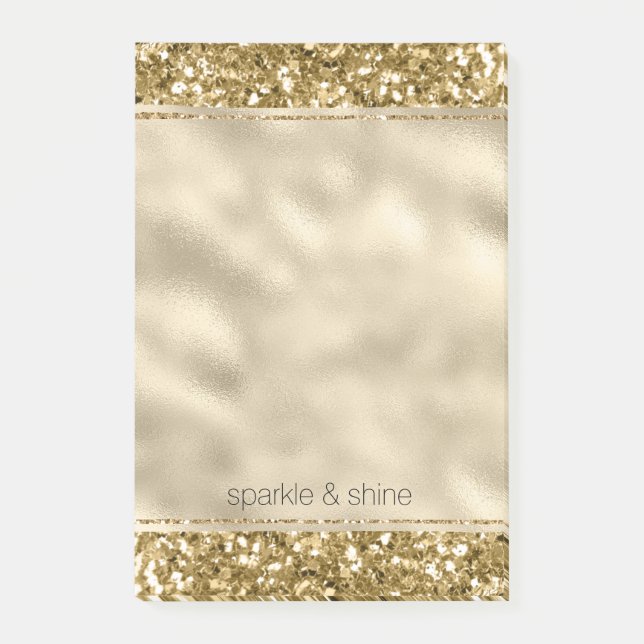 Post-it® La Parties scintillant d'or Glitzy Sparkle       (Devant)