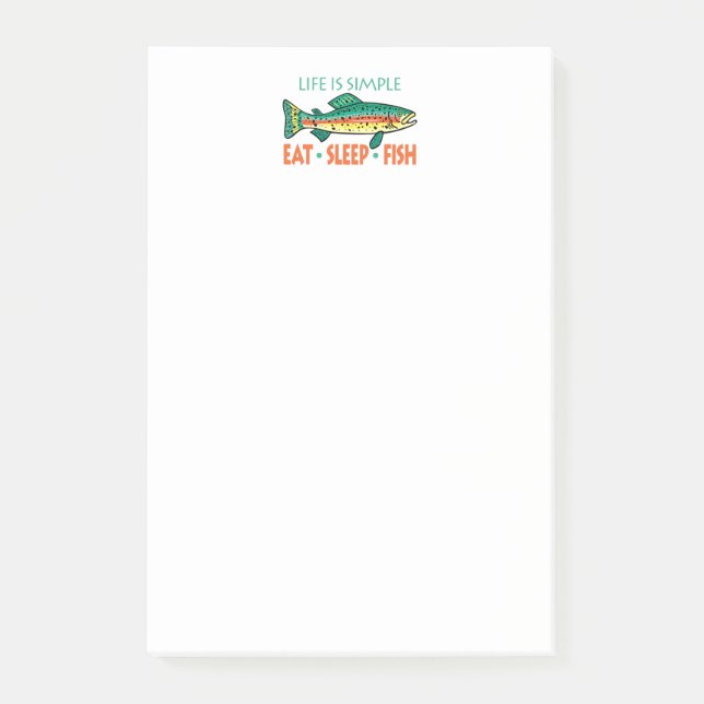 Post-it® La pêche amusante qui dit (Devant)