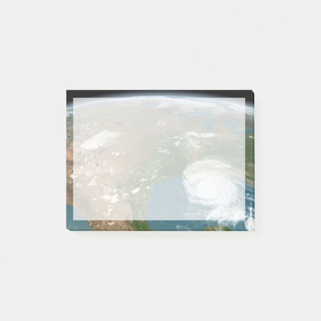 Post-it® La Planète Panoramique Terre Et Les Etats-Unis. (Devant)