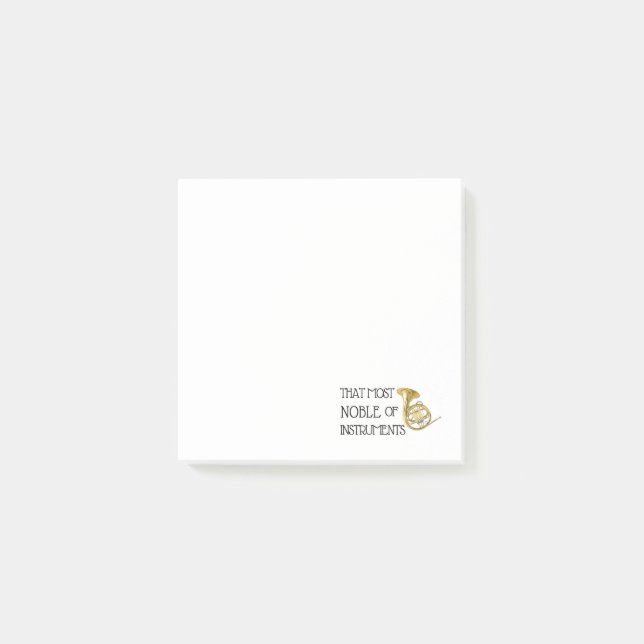 Post-it® La plus noble des instruments - Corne française (Devant)