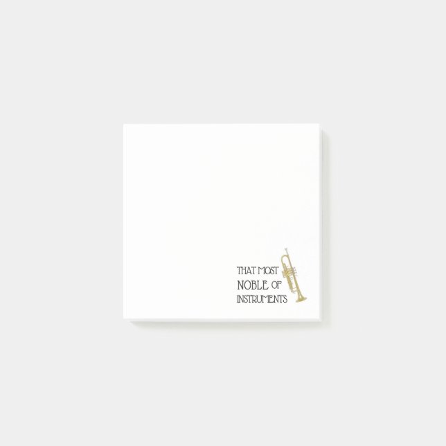 Post-it® La plus noble des instruments - Trompette (Devant)