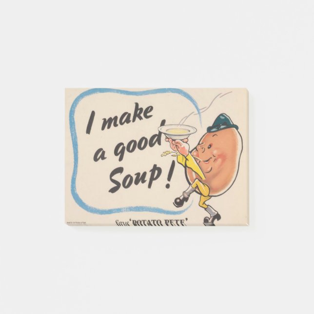 Post-it® La pomme de terre fait une bonne soupe (Devant)