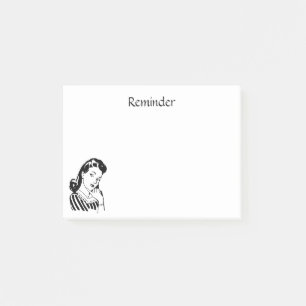 Post-it® La rétro femme pour faire le rappel conçoivent d