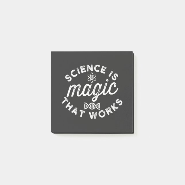 POST-IT® LA SCIENCE EST UNE MAGIE QUI FONCTIONNE (Devant)