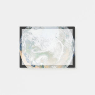 Post-it® La Terre Montre L'Arctique, L'Europe Et L'Asie.