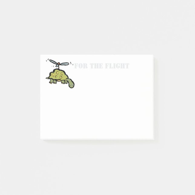 Post-it® la tortue hélicoptère (Devant)