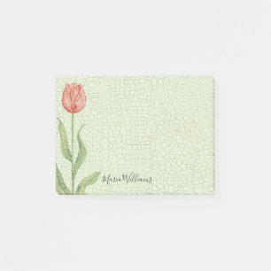 Post-it® La tulipe rose ajoutent 4x3 nommé