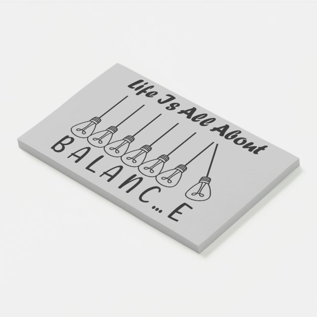 Post-it® La vie, c'est l'équilibre de l'inspiration de moti (Incliné)