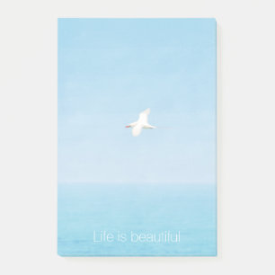 Post-it® La vie est belle Aqua Beach Citation Inspirationne