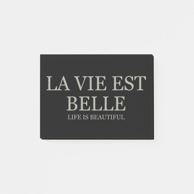 Post-it® La vie est belle - lumière (Devant)