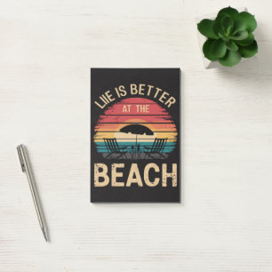 Post-it® La vie est meilleure à la plage, ambiance vacances