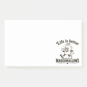 Post-it® La vie est meilleure avec des marshmallows