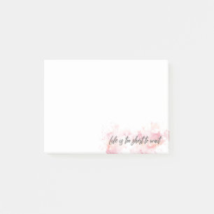 Post-it® La vie est trop courte pour attendre