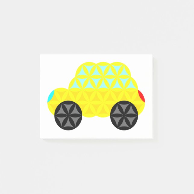 Post-it® La Voiture De Vie - Formes Sacrées A1. (Devant)