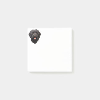 Post-it® Labradoodle Chien noir