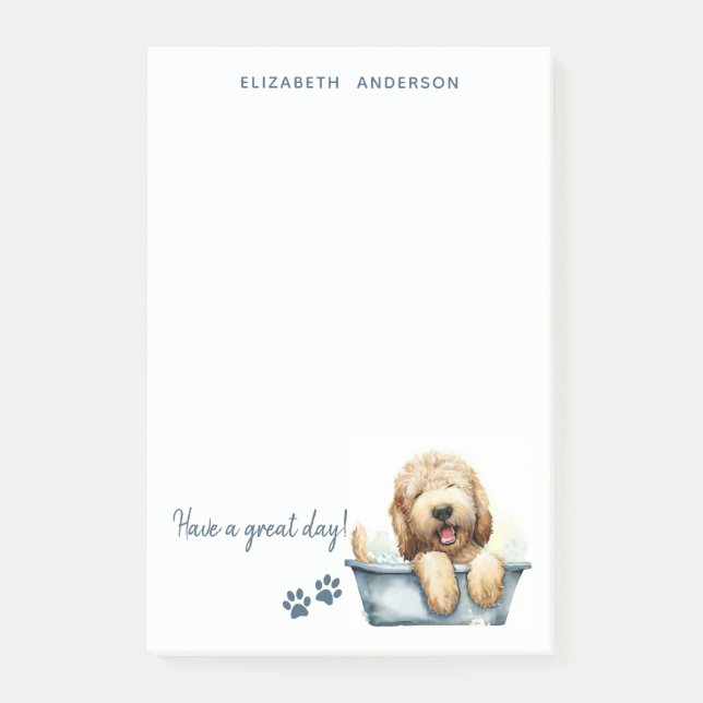 Post-it® Labradoodle Chien Personnalisé (Devant)