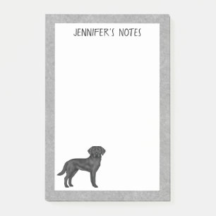 Post-it® Labrador Retriever noir Lab Dog Nom personnalisé G