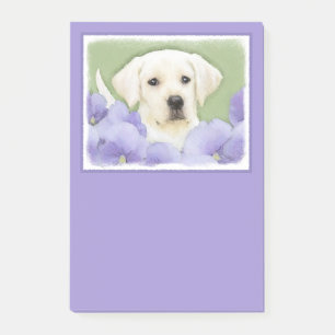 Post-it® Labrador Retriever Puppy Painting Original Chien A