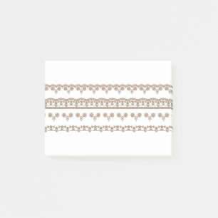 Post-it® Lace Border Vintage Beige White Decoration Frame