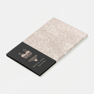 Post-it® Lace Lingerie Boutique Logo Affaires