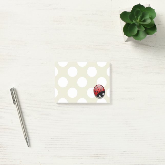 Post-it® Ladybug, coccinelle, coccinelle, coccinelle (Bureau)