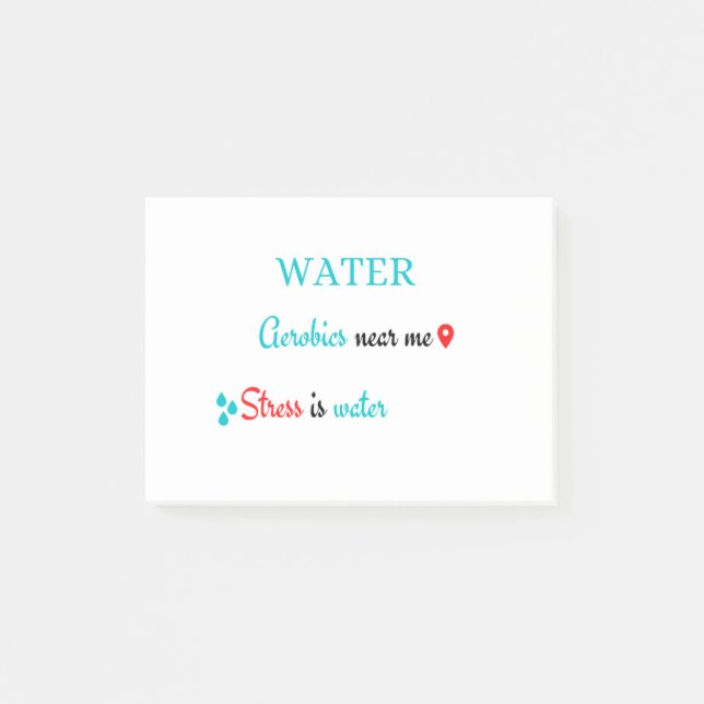 Post-it® L'Aérobic de l'eau près de moi (Devant)