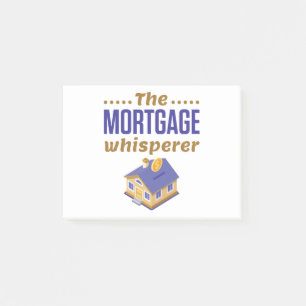 Post-it® L'agent de prêt hypothécaire à la banque de Whi