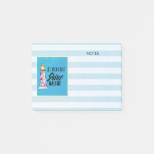 Post-it® Laissez votre lumière briller la typographie du ph