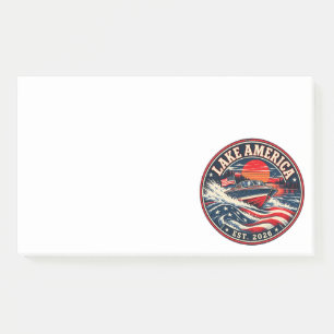 Post-it® Lake America est humour politique 2026